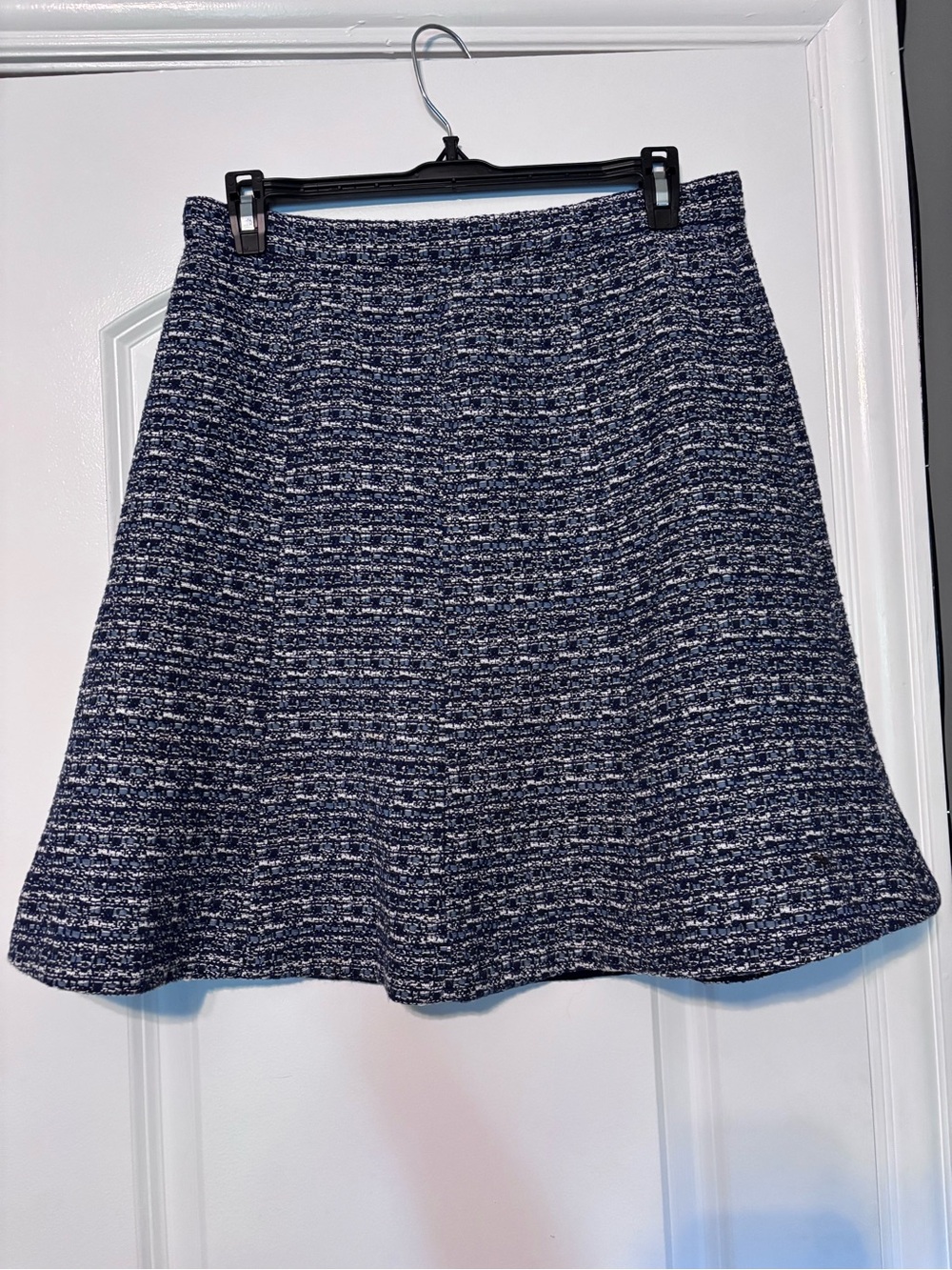 Ann Taylor Women's Navy Tweed A-Line Skirt Size 4
